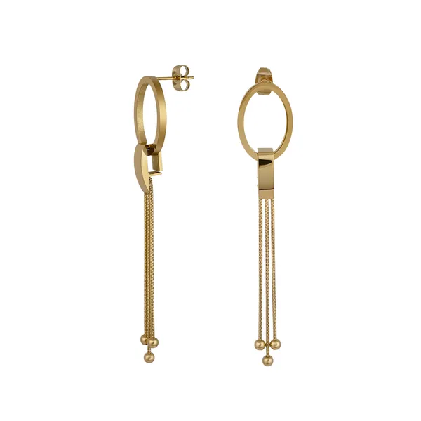 Gold_Oval_Chain_Tassel_Drop_Earrings_For_Women_And_Girls